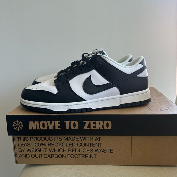 Nike Dunk Low Next Nature White Black Panda Womens - Picture 1 of 5